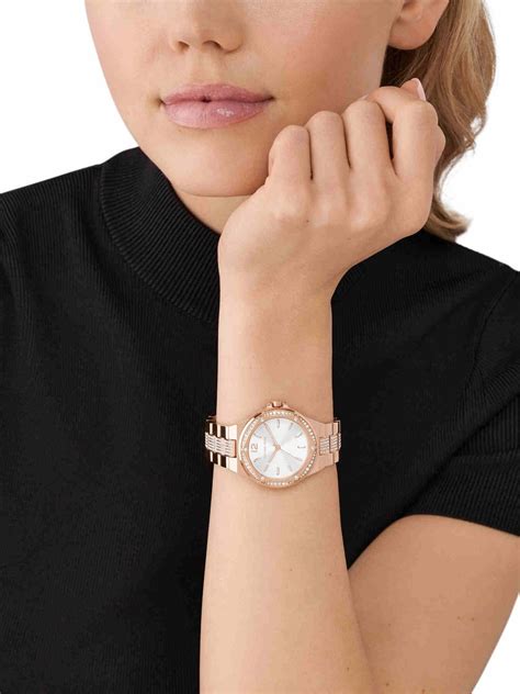 michael kors uhren silber rose